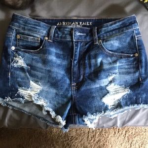 American Eagle Hi Rise Shorties
